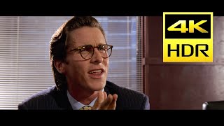 American Psycho Business Card Scene 4K HDR UHD Subtitled