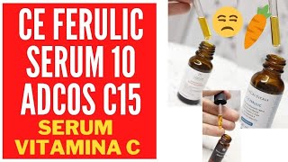 CE Ferulic e Serum10 SkinCeuticals e Adcos C15 séruns de vitamina C - Resenha comparativa