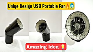 How to make protable Usb fan using pvc pipe unique design