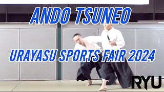 「合気道」　浦安スポーツフェア2024 安藤毎夫師範　Ando Tsuneo Shihan - Urayasu Sports Fair 2024