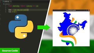 Python Tkinter || Creating the Flag of India || 🇮🇳 🇮🇳