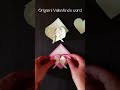 origami valentine s card for your loved ones 💝 easy and quick card i love you card paper craft