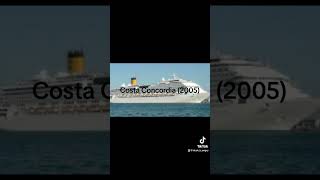 Costa Concordia (2005 vs 2012 vs 2017) #costacruises #costaconcordia #2005 #2012 #2017