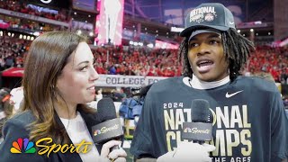 Ohio State Buckeyes' Jeremiah Smith: Always knew we could win CFP national championship | NBC Sports