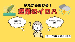 【テレビ広報R6年4月号】今だから聞ける避難のイロハ