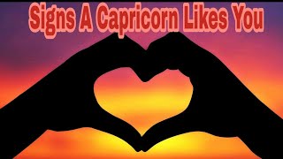 Signs a Capricorn likes you