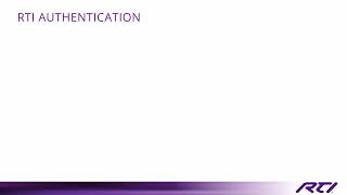 RTI Authentication Existing Project