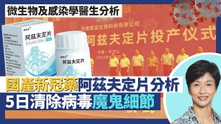 新冠口服藥都有國產 中國製造阿茲夫定片全分析｜內地研發愛滋病藥物變治療新冠肺炎？臨床研究5日清除新冠病毒 研究數據要睇細節？｜王建芳醫生｜人類健康研究所