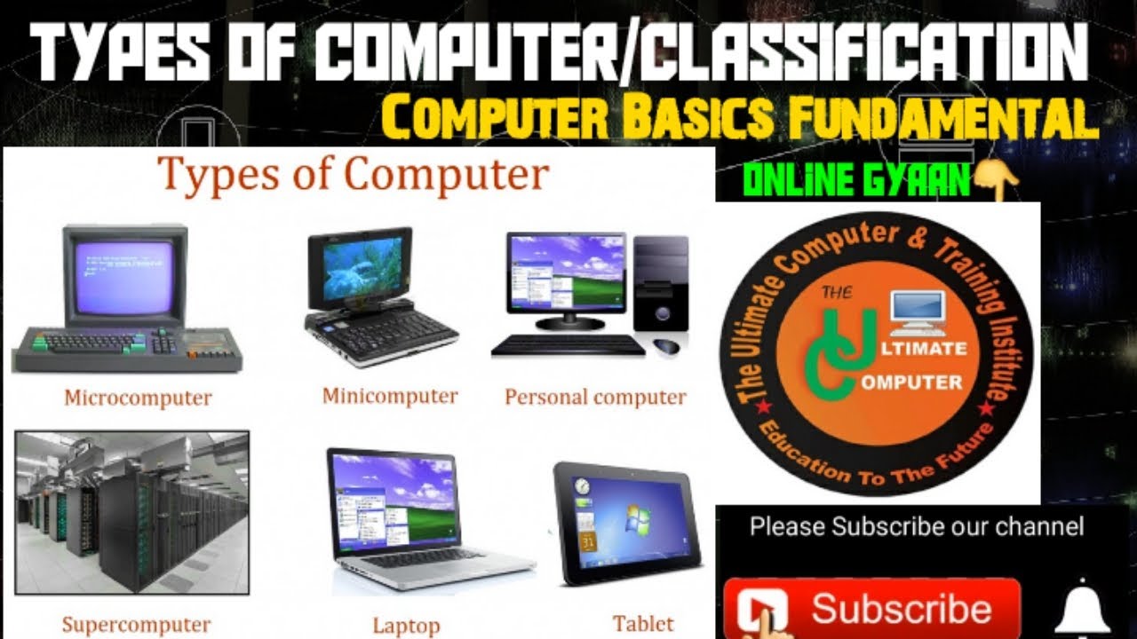 Types Of Computer/Classification!Computer Basics Part-4 - YouTube