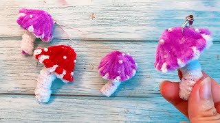 Easy pipe cleaner keychain crafts | Mushroom Keychain Tutorial using pipe cleaner | DIY keychain