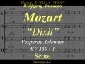 Mozart - Vesperea Solennes de Confessore KV339 - 1 Dixit Dominus - Score