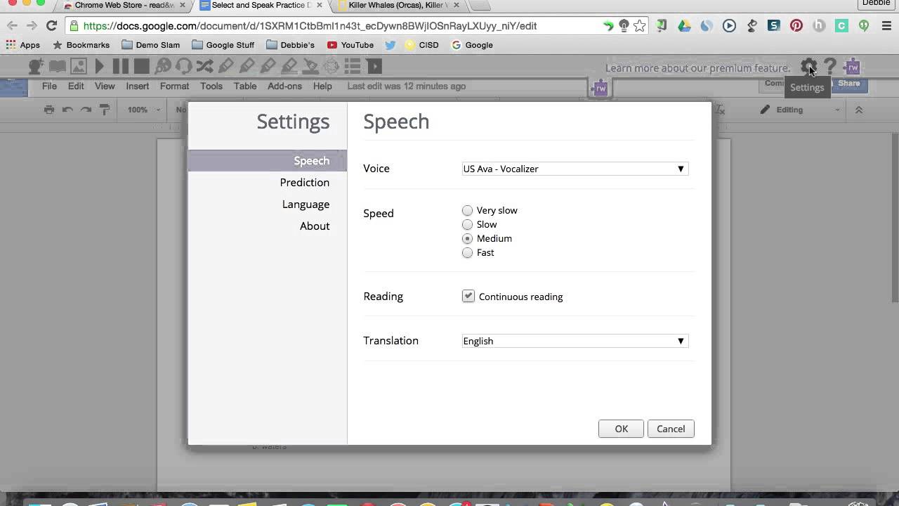 Read Write Google Chrome Extension Youtube