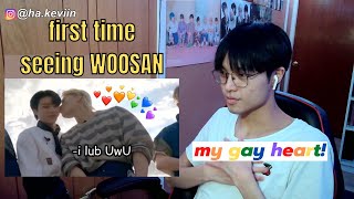 a gay reacts to ATEEZ WOOSAN (WOOYOUNG and SAN)