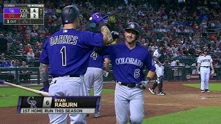 COL@ARI: Raburn connects for his first Rockies' homer