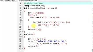 Computing a Binomial Coefficient(part-2) || AlgorithmX