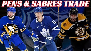 NHL Trade - Pens \u0026 Sabres Swap Prospects + Leafs Sign Myers \u0026 Bruins Sign Kastelic