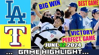 Los Angeles Dodgers Vs. Texas Rangers (JUNE,12/2024) FULL GAME HIGHLIGHTS TODAY| MLB Season 2024