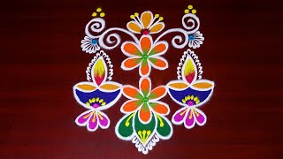 Easy Rangoli🌷(09-03-2024)By AnithaRangoli|🌼rangoli|🌺Kolam|🌻Muggulu|@anitharangoli  @easyrangoli