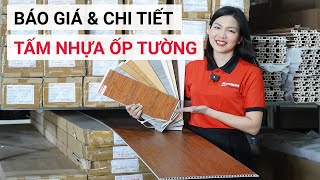 Chi tiết giá tấm nhựa ốp tường PVC | Tấm nhựa nano giả gỗ cao cấp