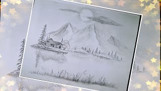 #52 sketch landscape /手绘/绘画视频/画画教程/Sara公开课/画风景素描/素描/手绘/画/手账装饰/手繪/畫