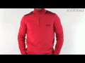 Hugo Boss Zayo MK Zip Neck Sweater Open Red