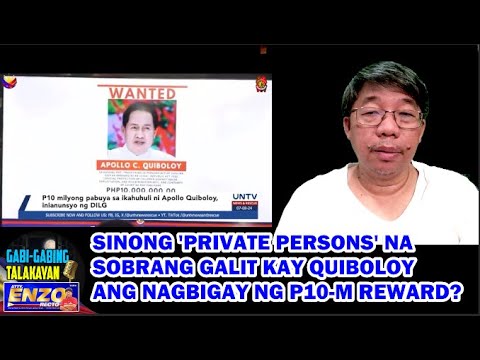 GABING TALAKAYAN (7/8/24) – SINONG SOBRANG GALIT KAY QUIBOLOY ANG NAGBIGAY NG P10-M REWARD?