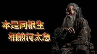 《七步诗》“煮豆燃豆萁，豆在釜中泣。本是同根生，相煎何太急？”背后的辛酸故事