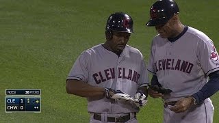 CLE@CWS: Bourn hits an RBI single into center field