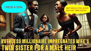 RUTHLESS MILLIONAIRE IMPREGNATES WIFE'S TWIN SISTER FOR A MALE HEIR BUT KARMA SHOCKS HIM #moralstory