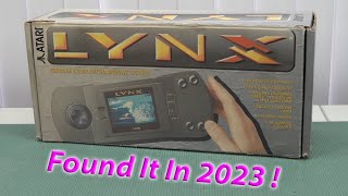 Atari Lynx RARE Handheld Unboxing .... What Did You Play Then ?