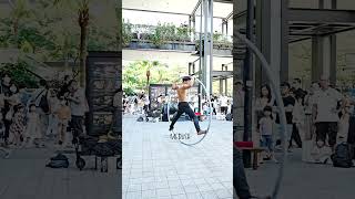 Cyr wheel #街頭藝人#shortsviral #特技 #特技表演#streetartist#performer#performers#performershowreel #shorts