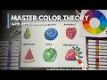 How to MASTER color theory with acrylic markers | easy beginner tutorial with fruit