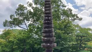 ４Ｋ　癒される京都散策　化野念仏寺　石仏群と苔の絨毯　Walking Around  Adasinonennbutu-ji （Kyoto Japan）