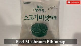 Korean Microwave Cookable Beef Mushroom Bibimbap