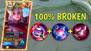 Cecilion Best Build To Get MVP | BRUTAL DAMAGE | TOP GLOBAL CECILION BEST BUILD AND EMBLEM