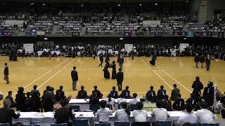 日本大学　対　日本体育大学　第68回関東学生剣道優勝大会　2回戦