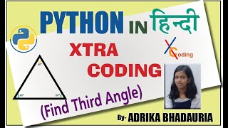 PYTHON: Find Measurement of Third Angle of Triangle