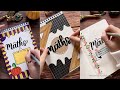 7 Creative Front page Designs for Math |  DIY Notebook Cover Designs | NhuanDaoCalligraphy