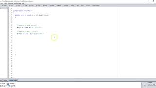Java 190 Creating a world and turtle method.