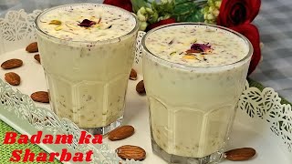 Creamy & Nutritious Badam Milk Recipe | Perfect Healthy Drink for All Ages!Healthy Badam Ka Sharbat