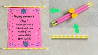 Easy Women’s Day / Mother’s day card idea😍 |DIY Gift idea for Women’s Day  #womensday #mothersday