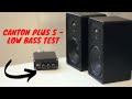 CANTON PLUS S - ULTRA EXTREME LOW BASS TEST MAX VOLUME MAX EXCURSION 4K