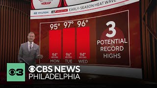 Chance to break three heat records this week before dramatic temperature drop