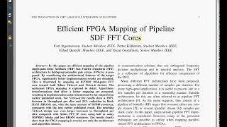 Efficient FPGA Mapping of Pipeline SDF FFT Cores
