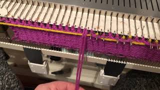 Brother KH-270 Electroknit Chunky Knitting Machine - Knitting A Single Motif