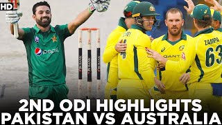 2nd ODI Highlights | Pakistan Vs Australia | PCB | MA2L
