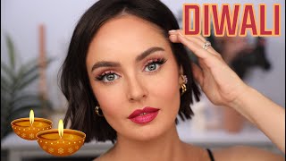 Simple Monochromatic Glam Makeup for Diwali 2020