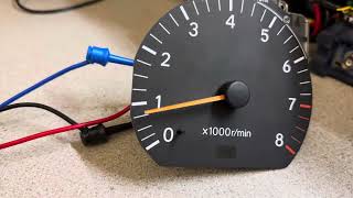 1993 Toyota Mark II cluster tachometer test after repairs