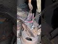 Hand forged bone cutting knife processing #goodtools #short