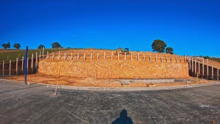 Engineering Marvel: Constructing a Massive Retaining Wall